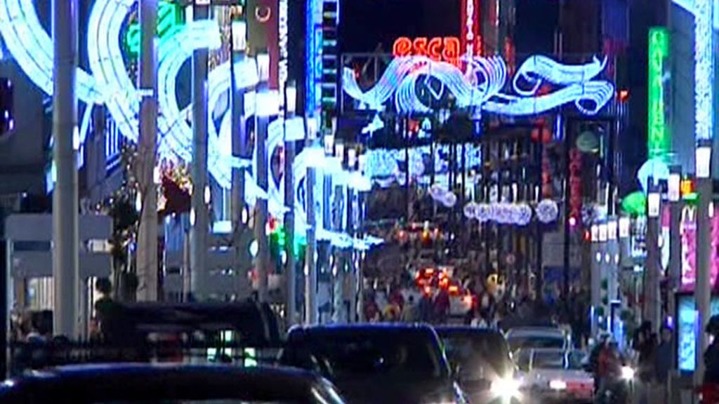 Ambiente de compras navideñas