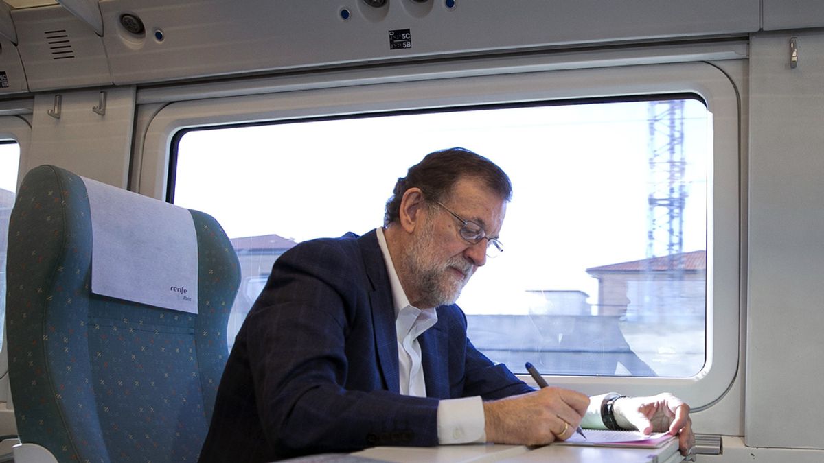 Rajoy en el ave