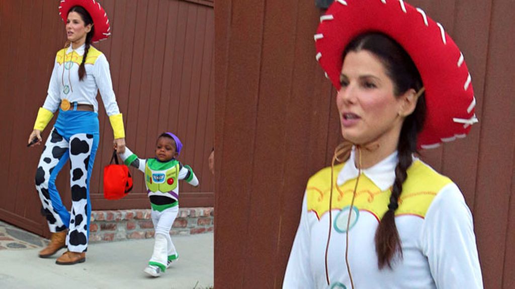 Sandra Bullock con su hijo