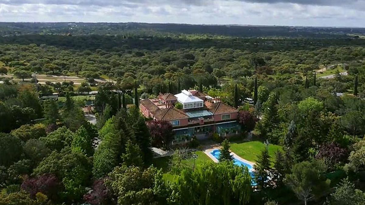 Vista aérea de la mansión de Moreno