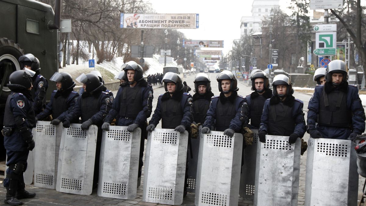 Reconocimiento policial en Kiev