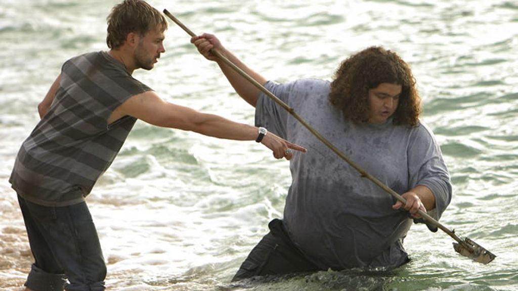 Hugo y Charlie pescando