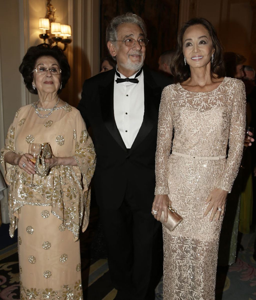 Isabel Preysler quiso acompañar a Plácido Domingo y a su mujer en este homenaje