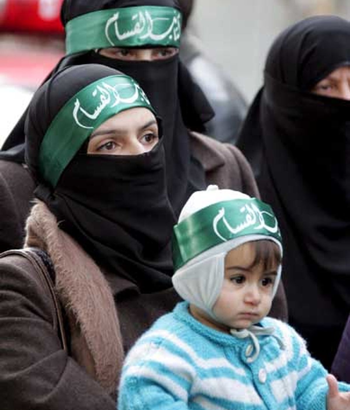 Simpatizantes de Hamás se manifiestan en Damasco (Siria) contra los ataques israelíes sobre Gaza. Foto: EFE