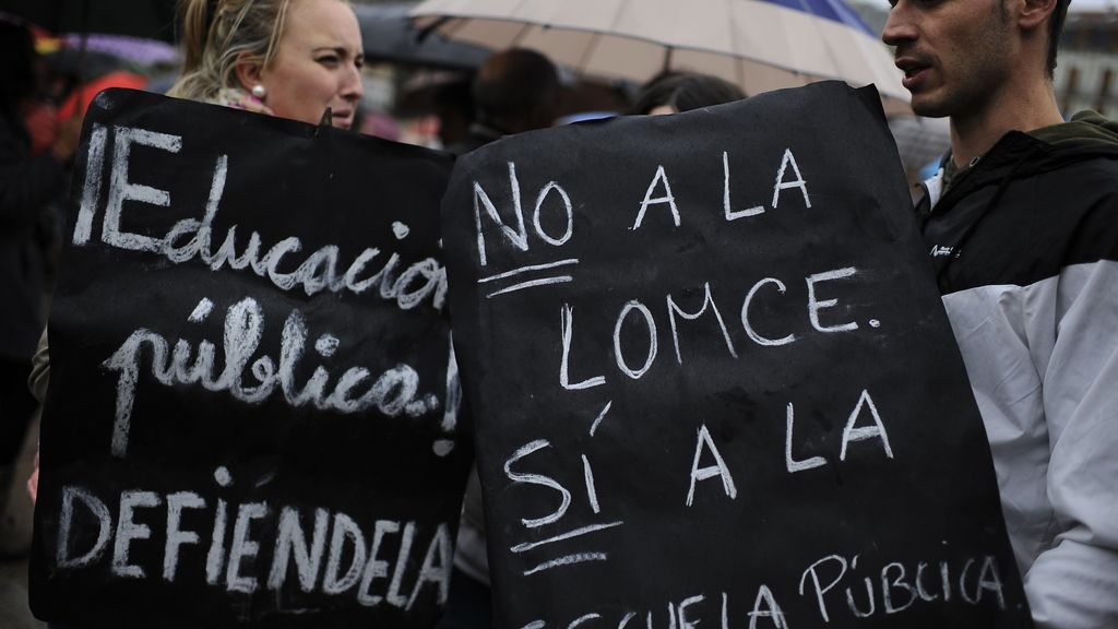 Protesta contra la LOMCE en Madrid Protesta contra la LOMCE en Madrid