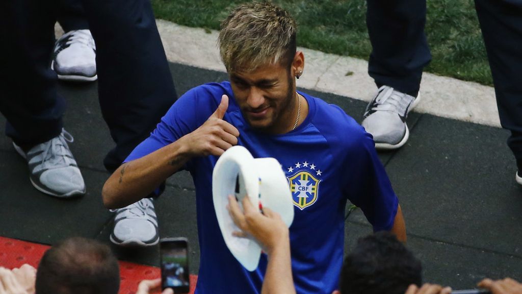 Cariñoso y agradecido al público brasileño