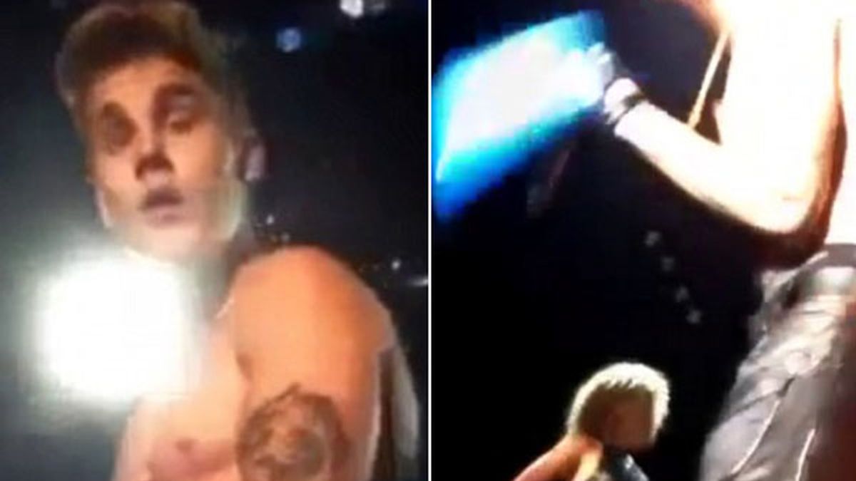 Justin Bieber recibe un botellazo en un concierto en Brazil