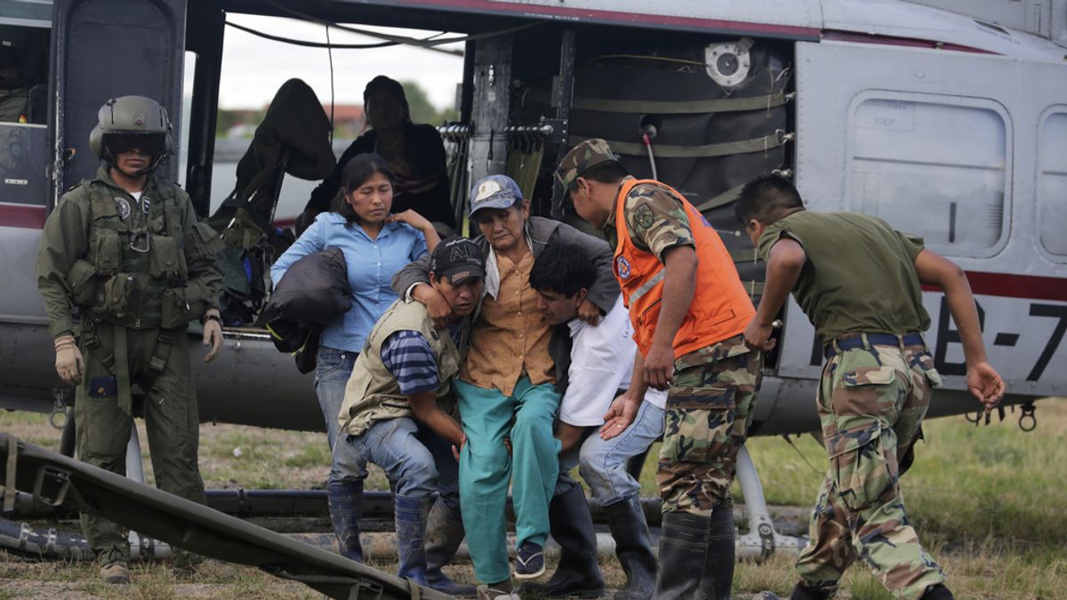 Evacuados por las lluvias en Bolivia