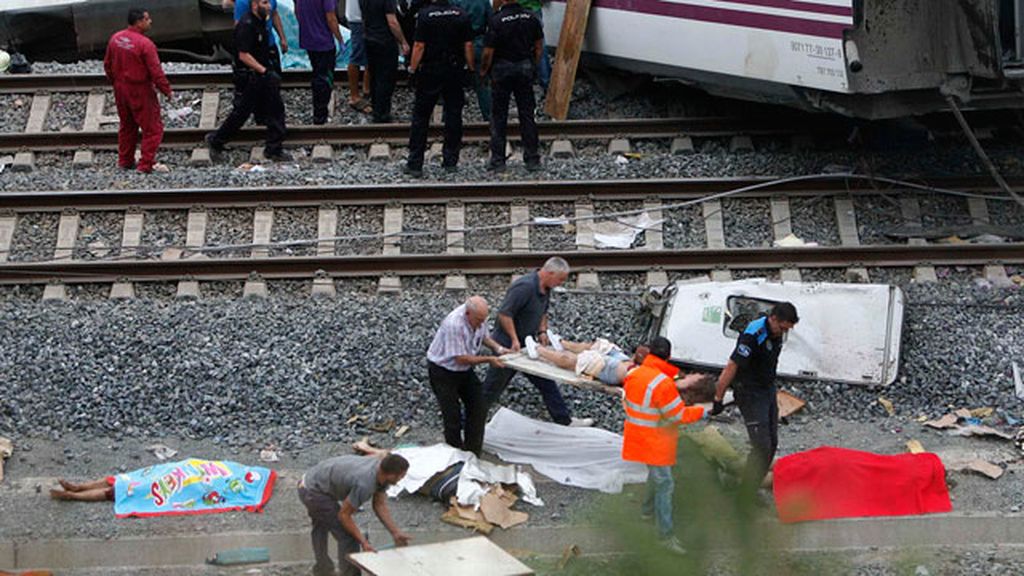 Descarrilamiento mortal de un tren en Santiago de Compostela