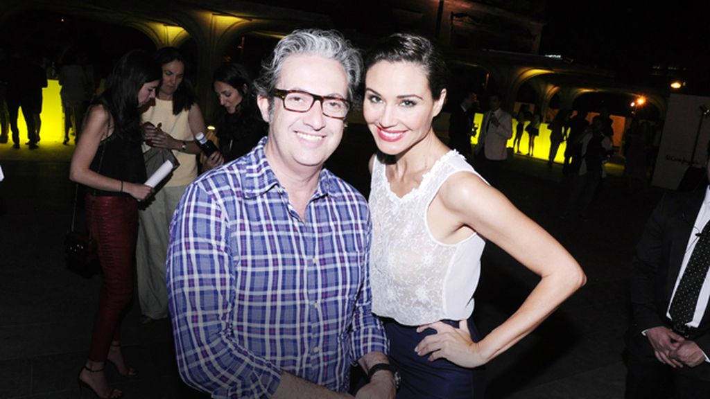 El diseñador Miguel Palacio junto a Juncal Rivero