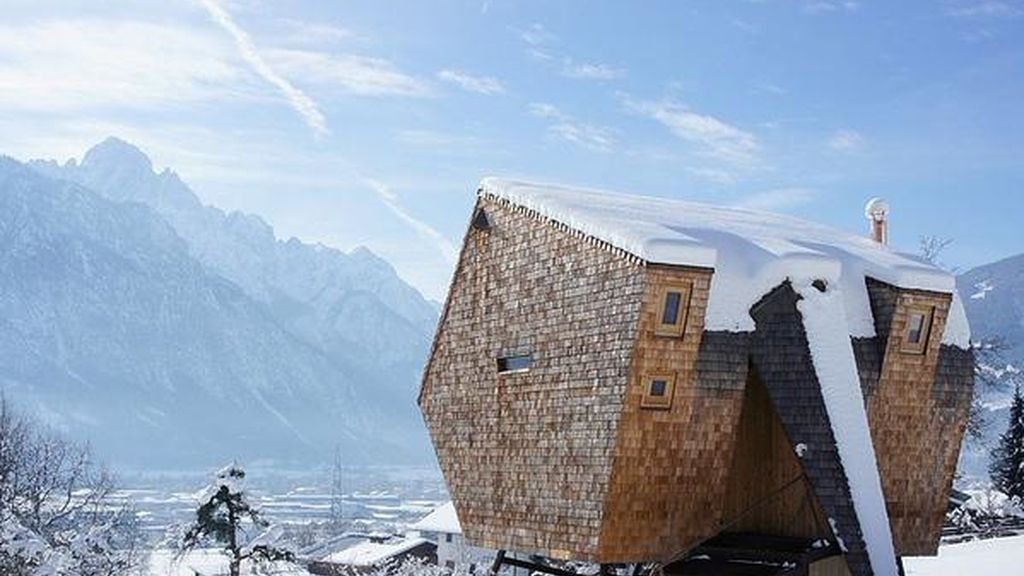 UFOgel, una casa-ovni en los Alpes