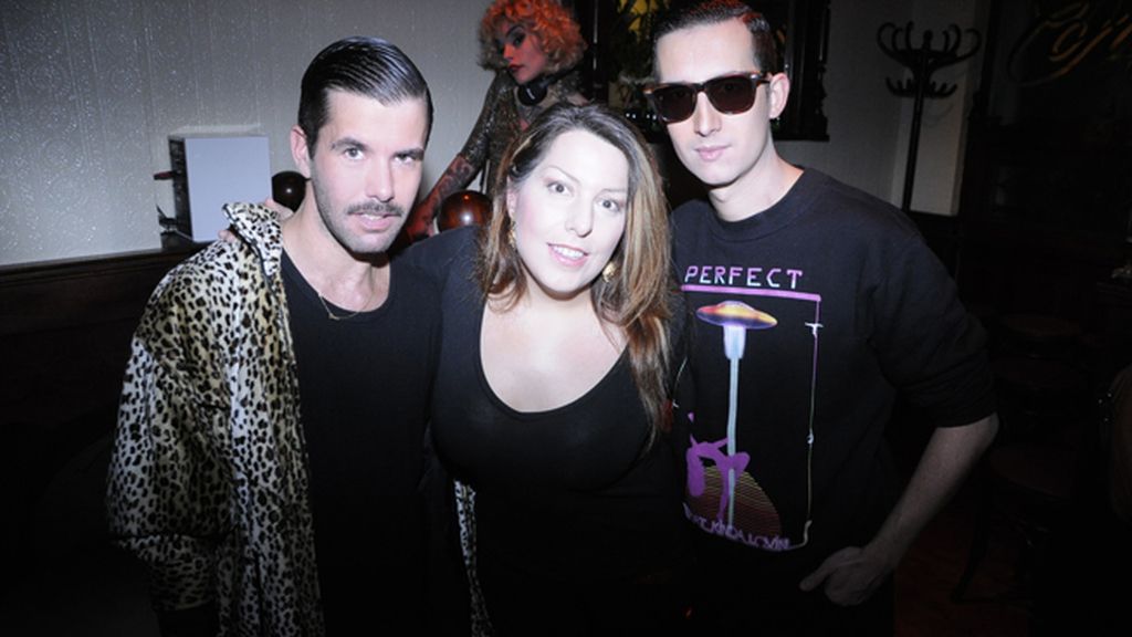 Con Pedriño y María en la presentación de "Exótica"