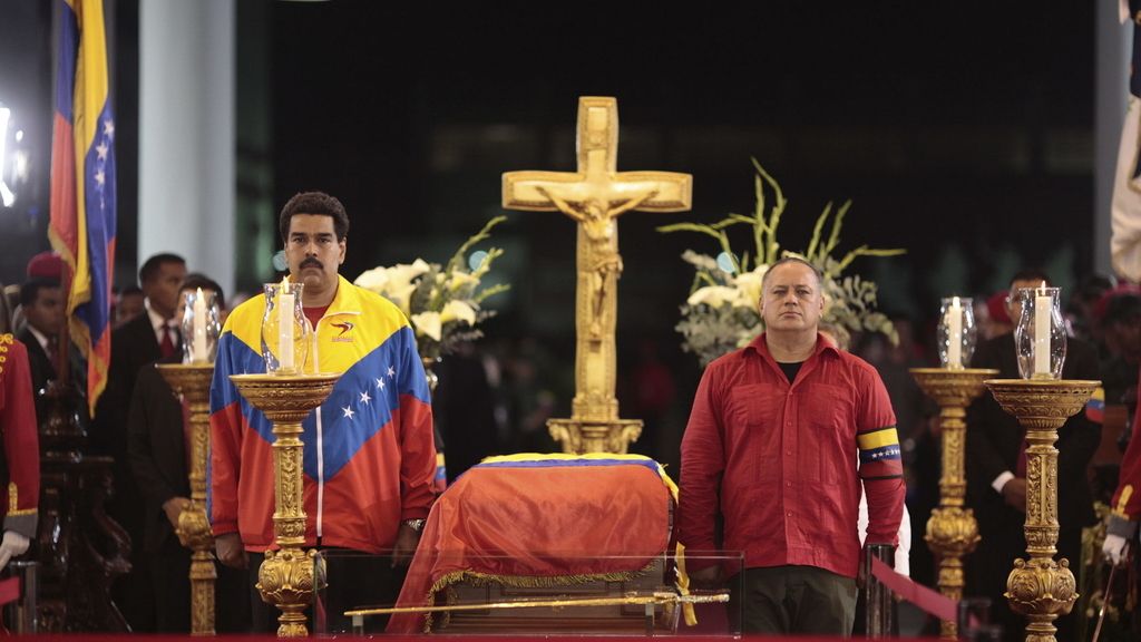 Capilla ardiente de Chávez. Foto: EFE