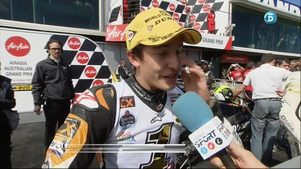A Marc Márquez se le escapan las lágrimas en su entrevista