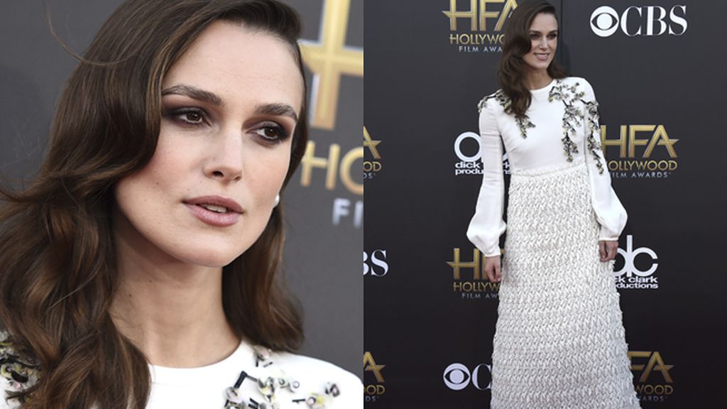 Keira Knightley se mostró fiel a su estilo lánguido