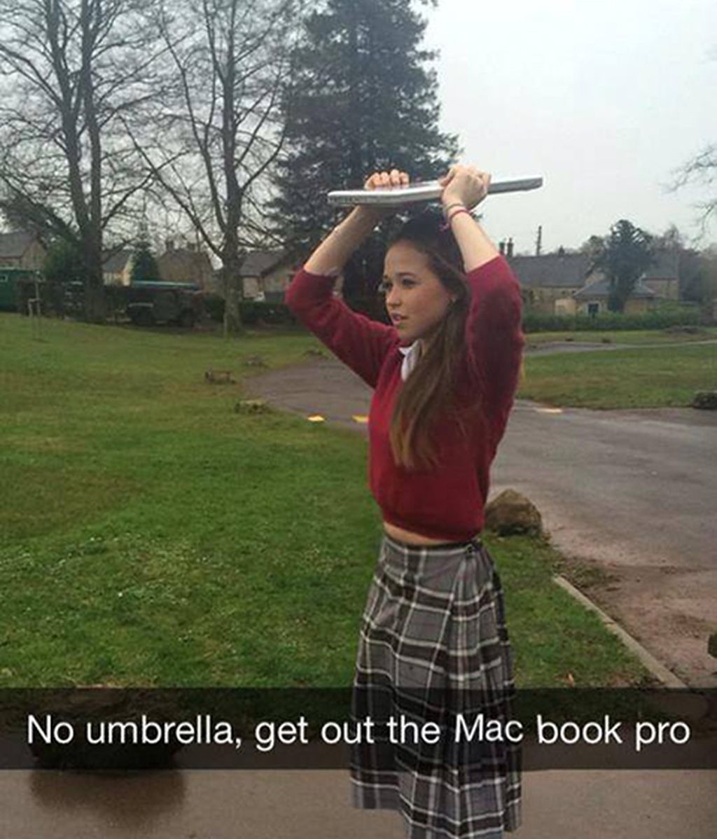 A falta de paraguas... el Mac