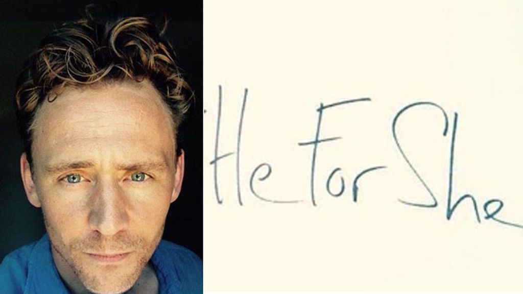 “Creo en la igualdad de género” escribió en Twitter apoyando la causa “#HeForShe"