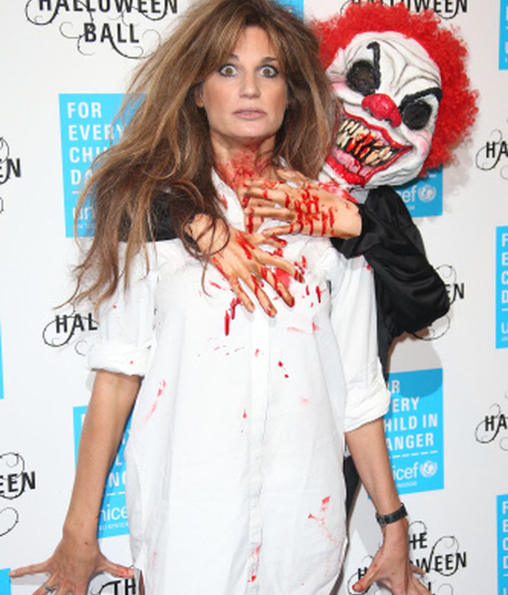 Jemima Goldsmith, aterrada por el payaso asesino