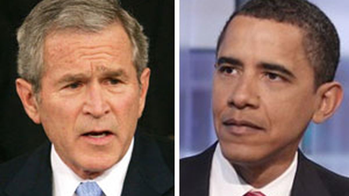Bush ha estado al frente de la Casa Blanca durante 8 años, ahora es el turno de Obama. Foto: AP.