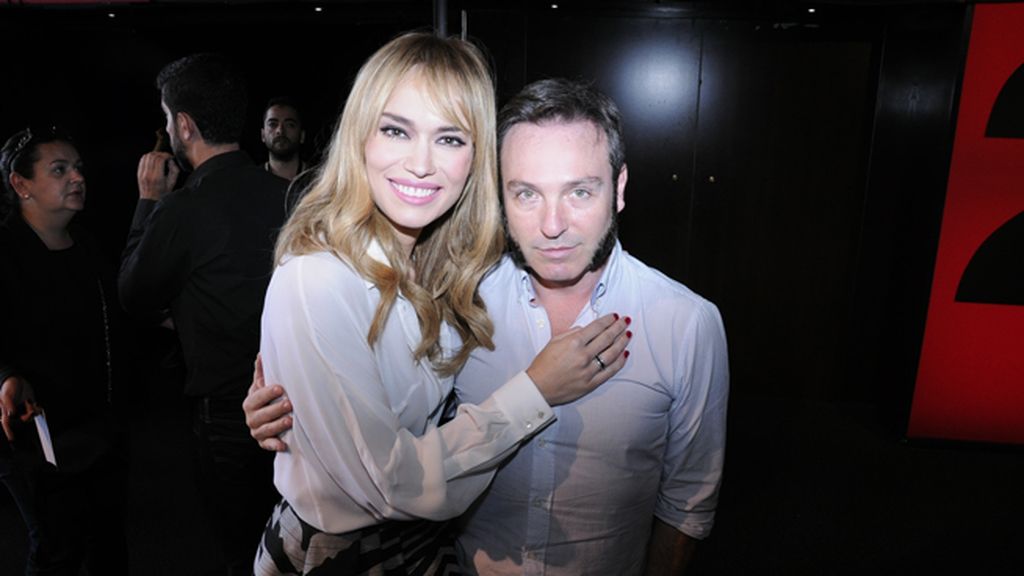 Patricia Conde junto a David Sánchez, de DyP Comunicación, que organizó el evento