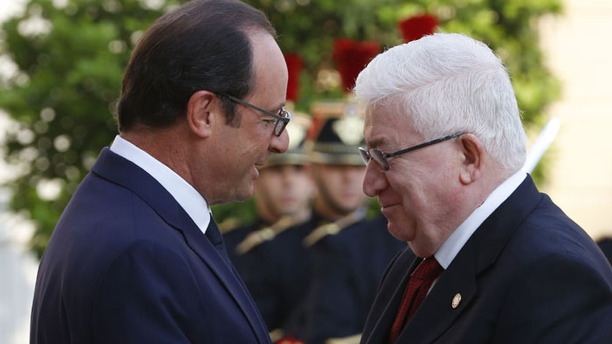 Hollande recibe al presidente de Iraq en Paris