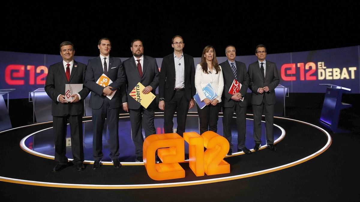 Debate electoral a siete para las elecciones catalanas