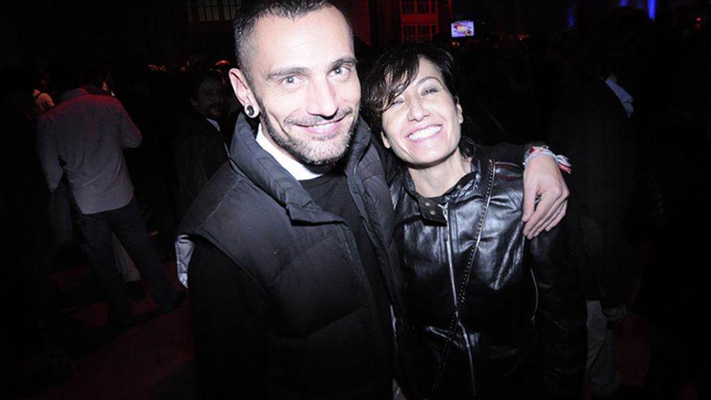 David Delfín, recién llegado de pinchar en Valencia, junto a Macarena Blanchón, directora de la agencia Globally