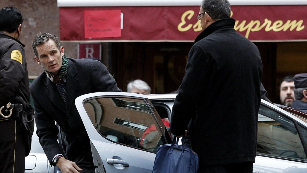 La llegada de Urdangarin a los juzgados