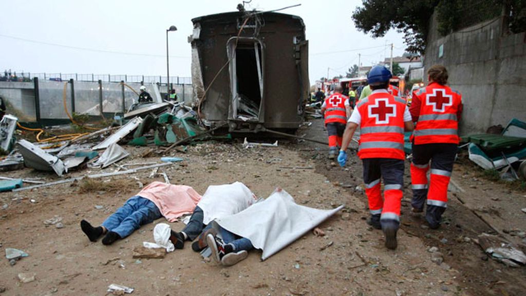 Descarrilamiento mortal de un tren en Santiago de Compostela