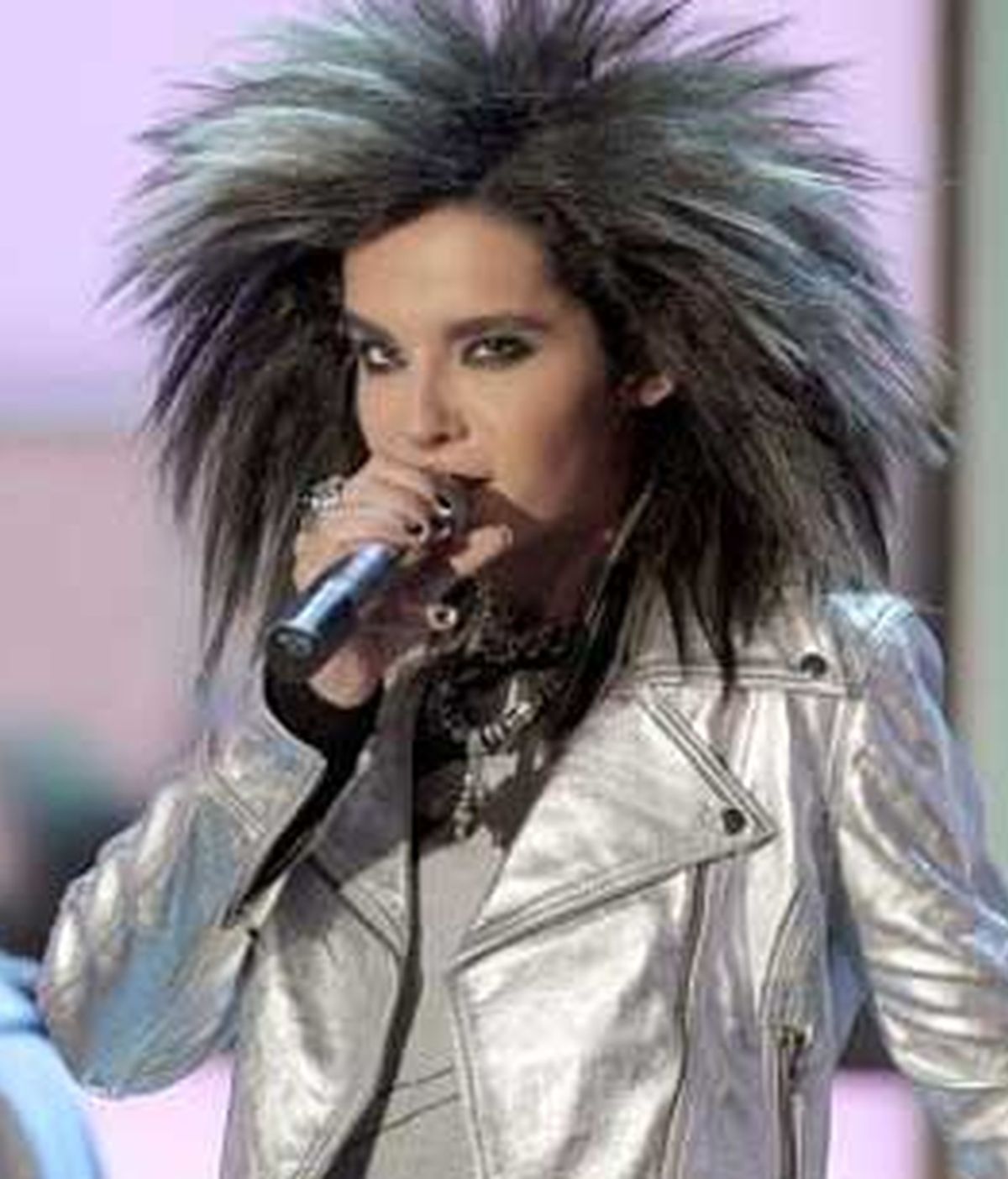 Bill Kaulitz, cantante Tokio Hotel, durante un concierto del grupo. Foto: EFE