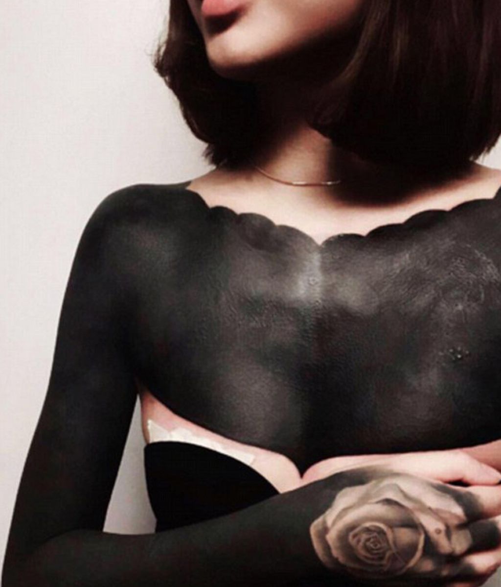 Cubrir por completo una parte grande del cuerpo