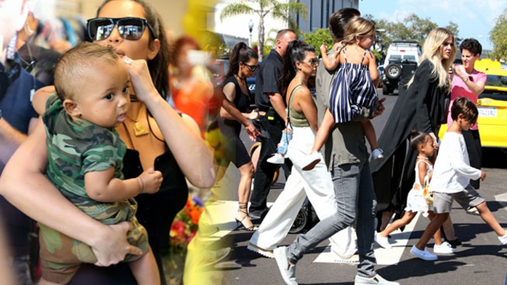 La primera vez en público de Saint West: el clan Kardashian celebra el Día de la Abuela