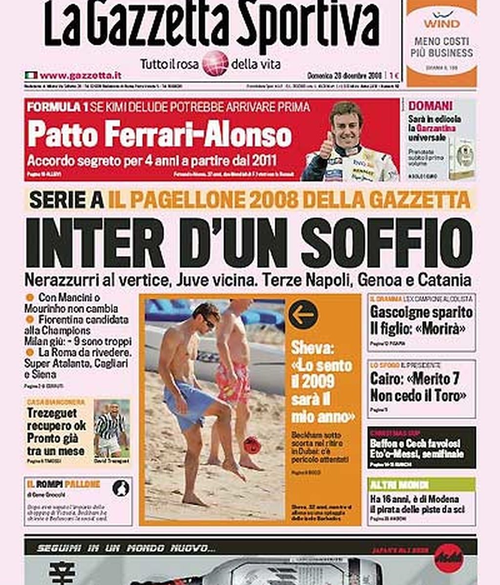 El posible pacto Alonso-Ferrari, en las portadas