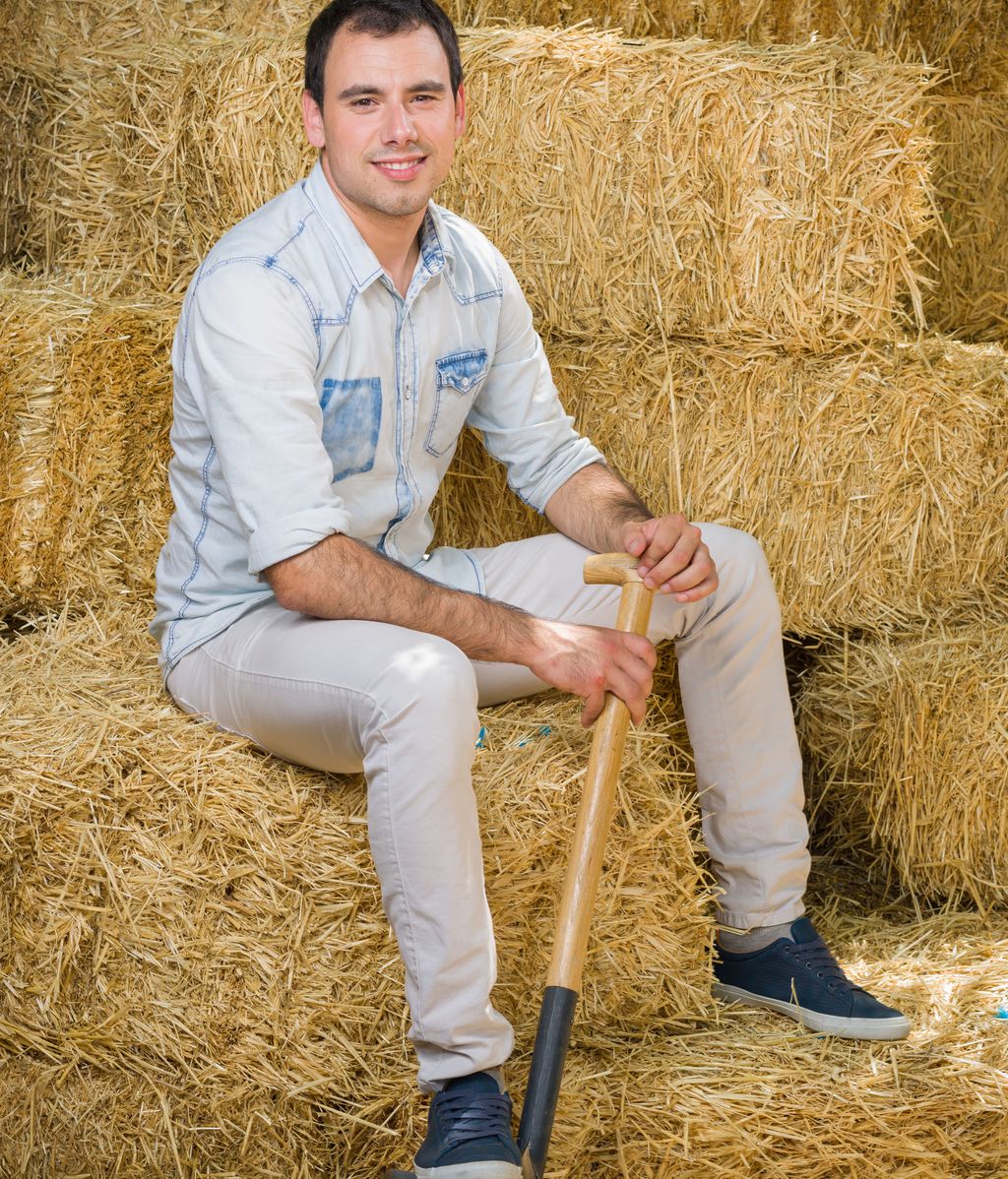 Lander (24), amante de las vacas y del Athletic