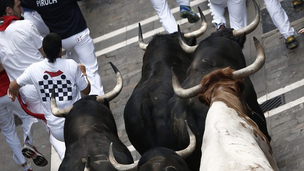 Dramático encierro en la fiesta de San Fermín