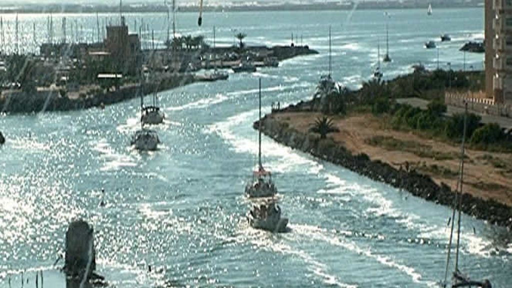 El puerto pesquero de La Manga