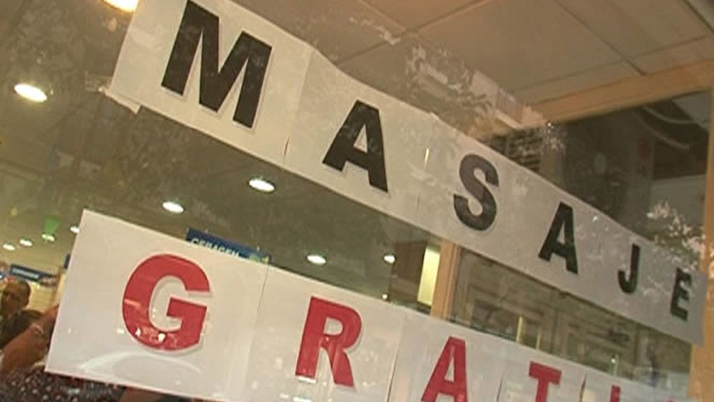 Un masaje gratis a cambio de ir aprendiendo