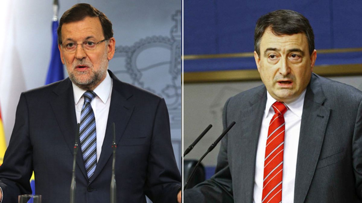 Mariano Rajoy y Aitor Esteban