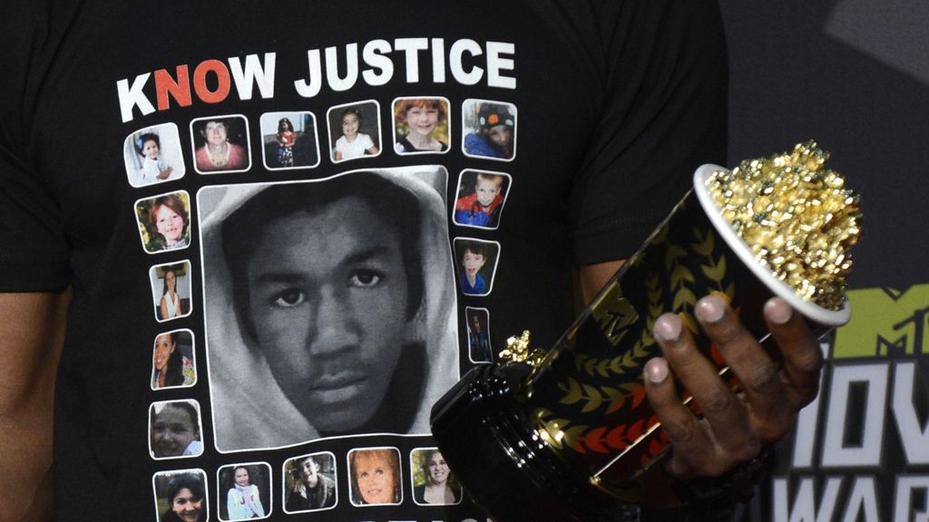 Detalle de la camiseta del actor Jamie Foxx