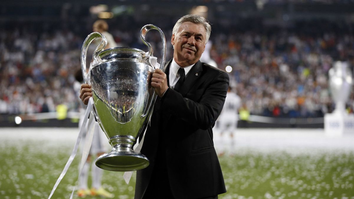 Carlo Ancelotti presume de Copa de Europa en el Bernabéu