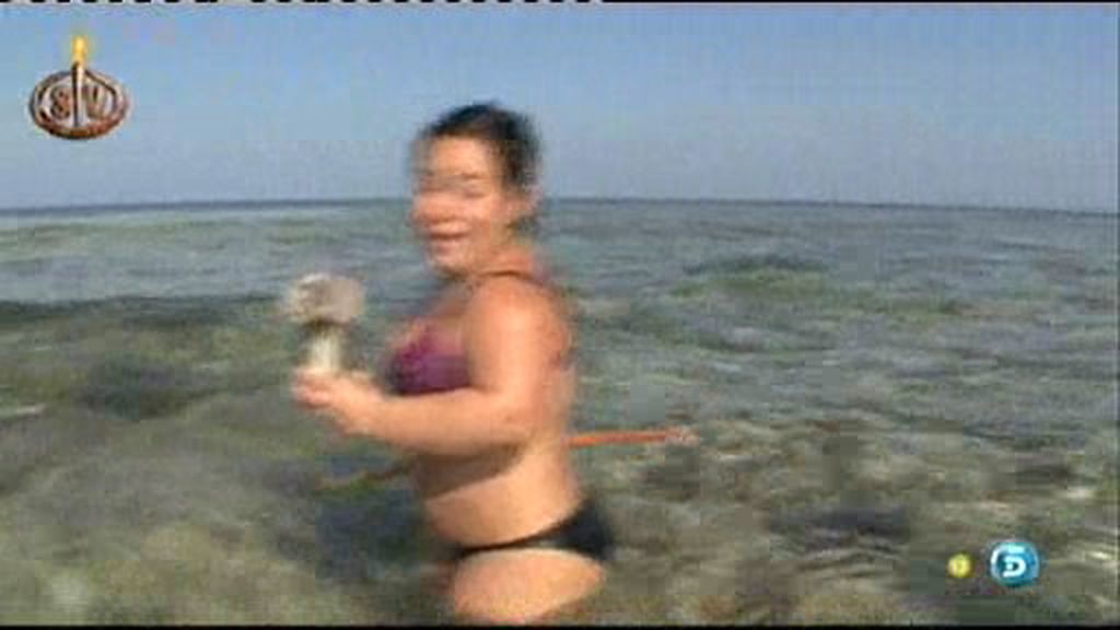 Vivi se ha comido el cebo de pescar