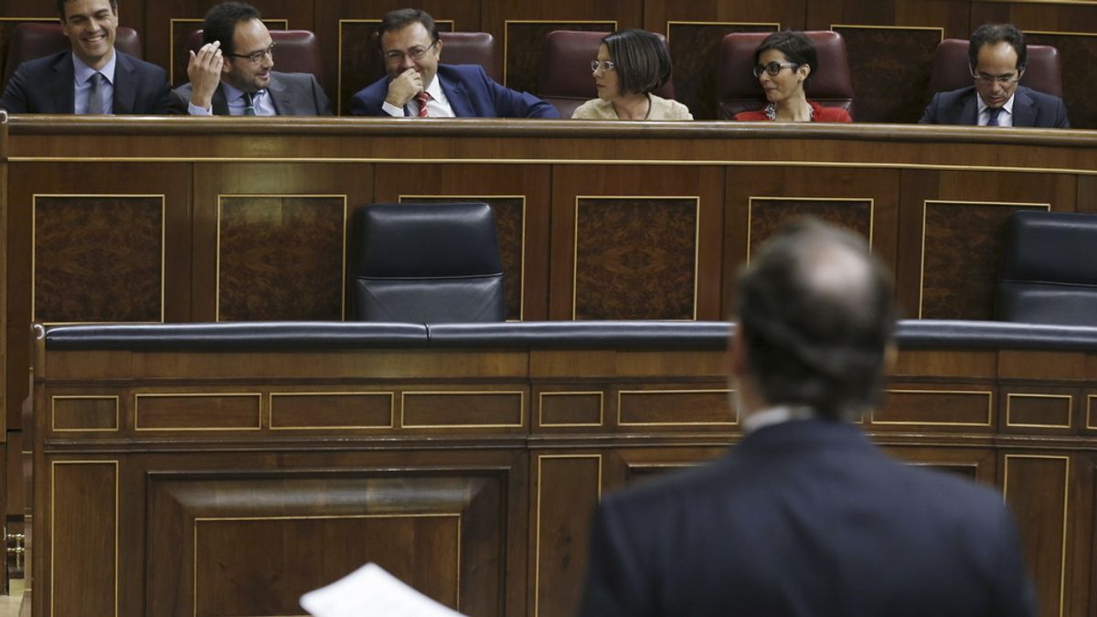 Mariano Rajoy y Pedro Sánchez en el Congreso