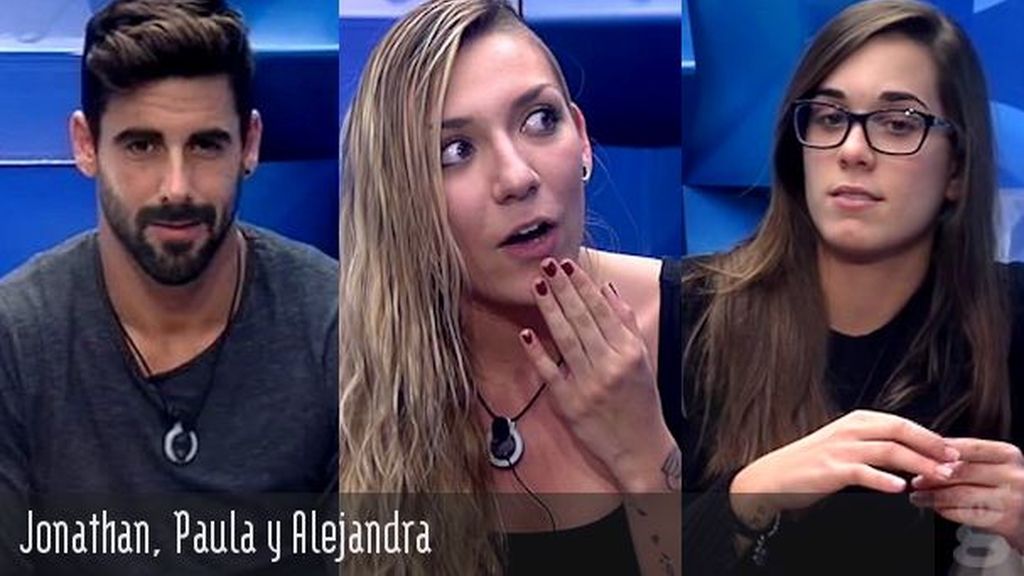 Jonathan, Paula y Alejandra