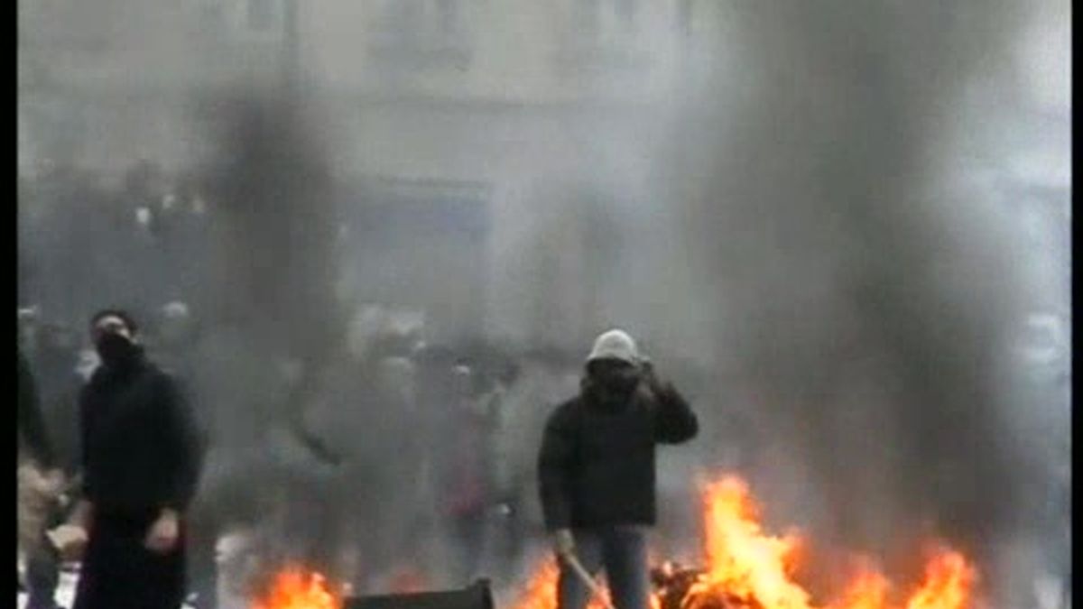 Grandes disturbios en Grecia