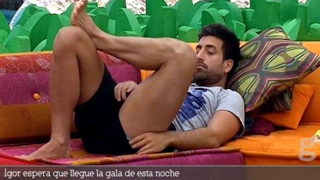 Igor espera que llegue la gala de esta noche