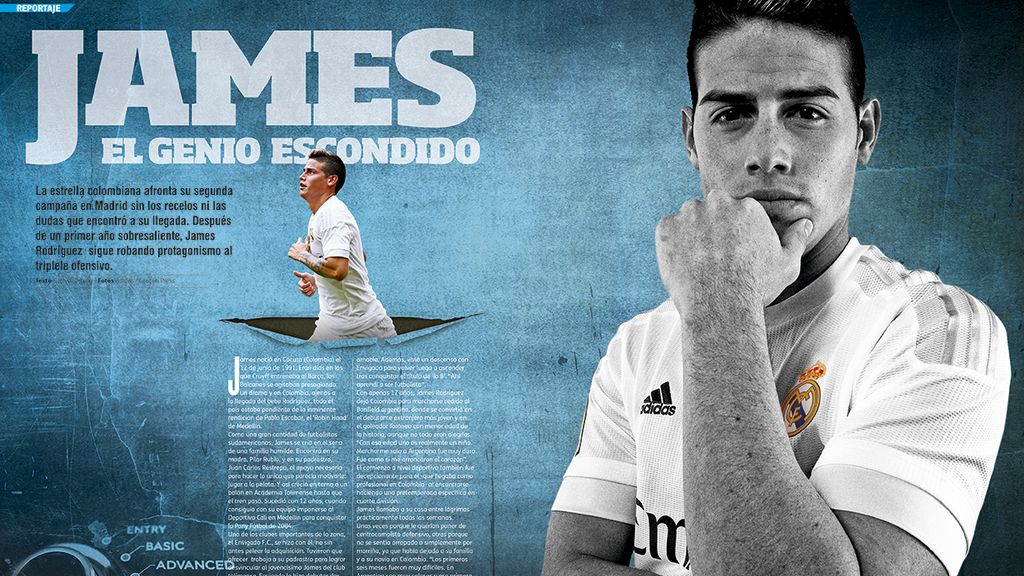 James Rodíguez, en la revista Deportes Cuatro Fútbol