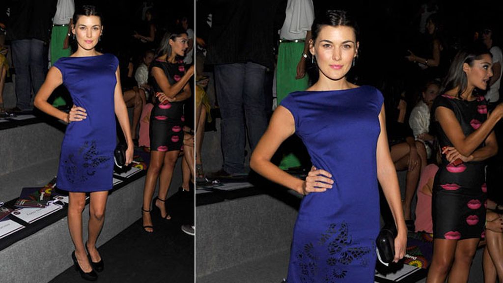 Marta Nieto en el desfile de Desigual