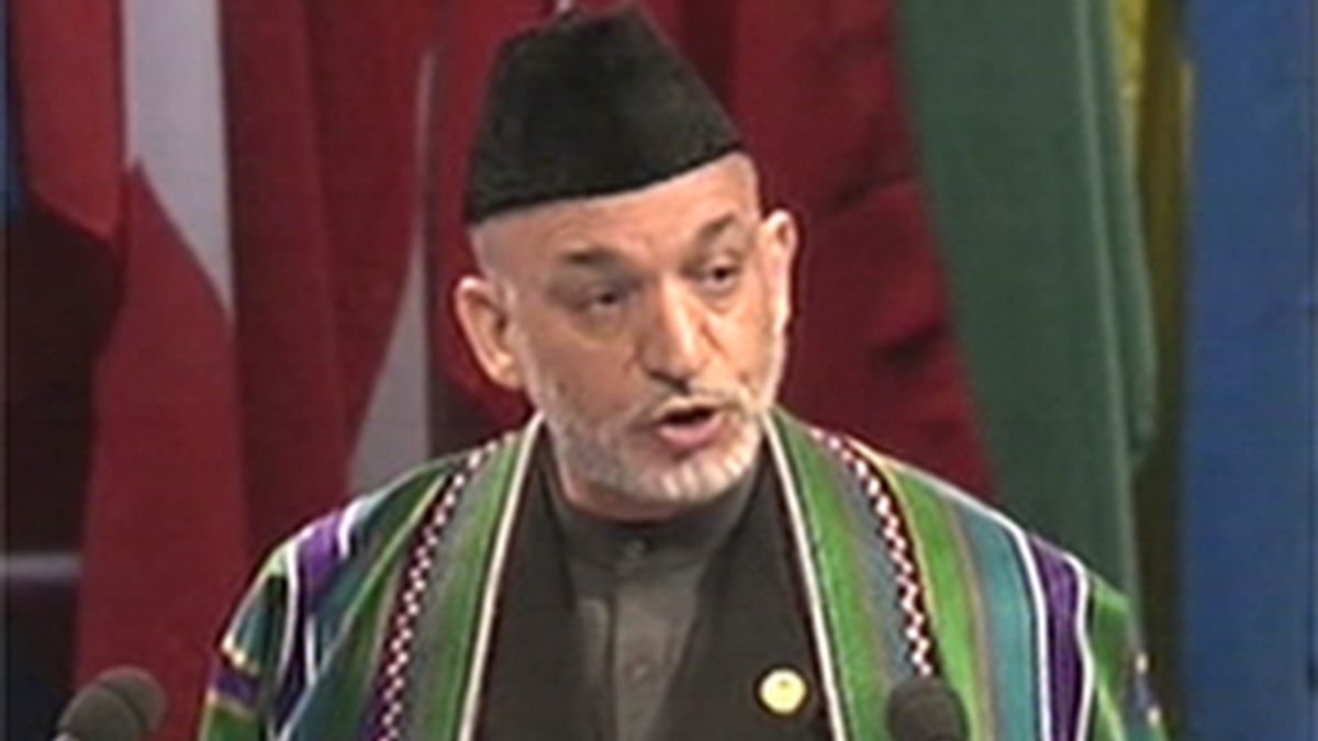 Hamid Karzai, presidente de Afganistán