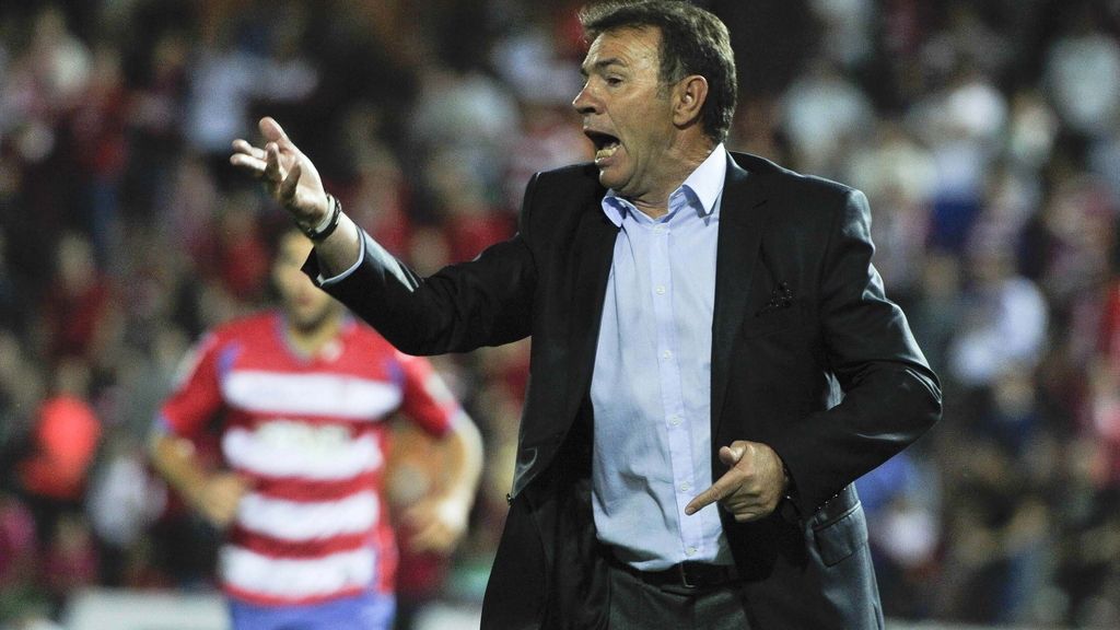 Abel Resino, en su último partido con el Granada