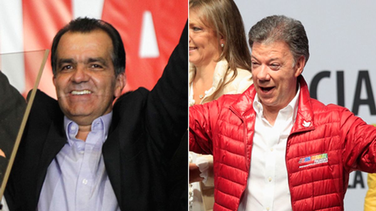 Zuluaga y Santos irán a la segunda vuelta de las elecciones en Colombia